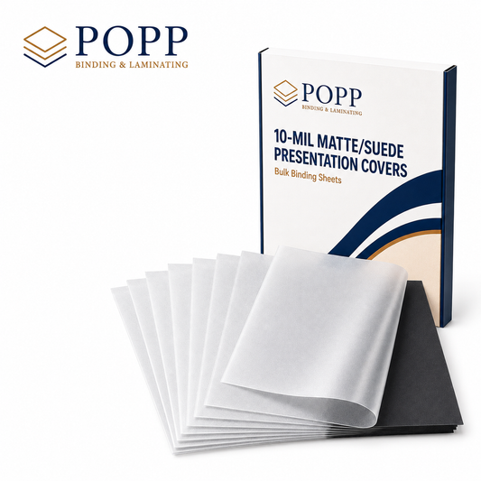 10-Mil Matte/Suede Presentation Covers, Bulk Binding Sheet
