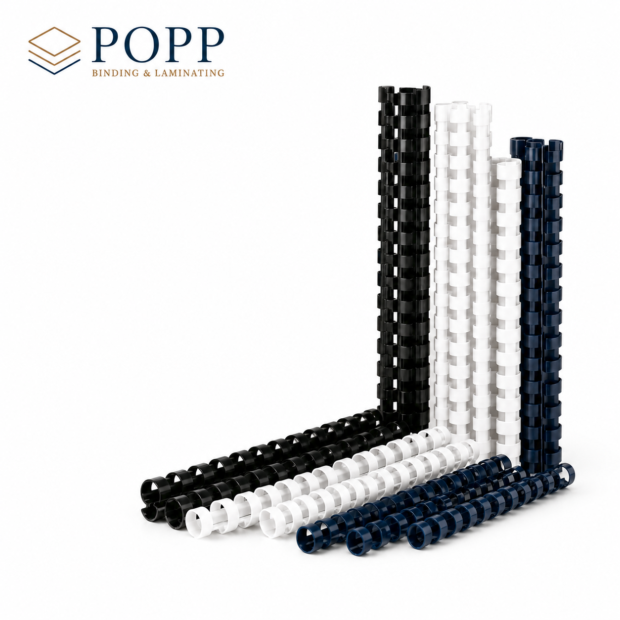 19-Ring Plastic Binding Combs, 100-Count Bulk Clearance