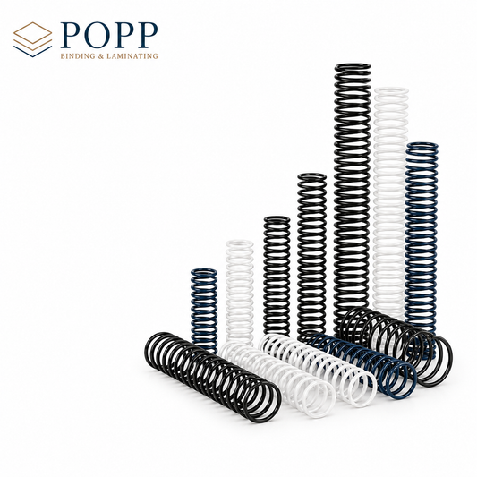 4:1 Pitch 12 Inch Plastic Spiral Binding Coils, Clearance