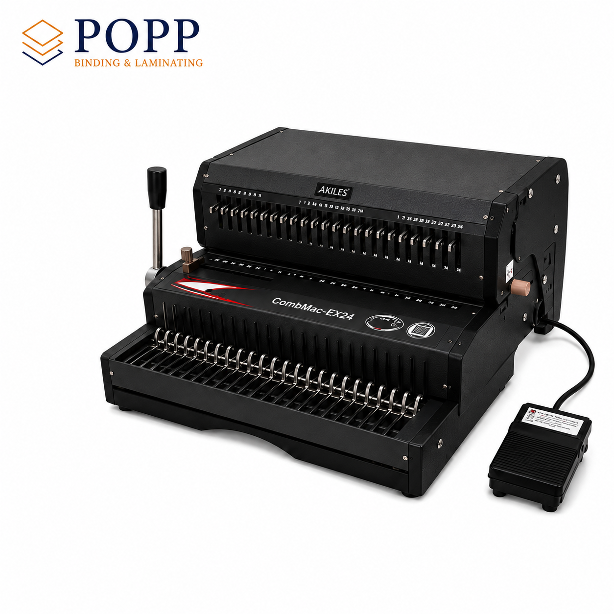 Akiles CombMac-Ex24, Heavy-Duty Electric Comb Binding Machine