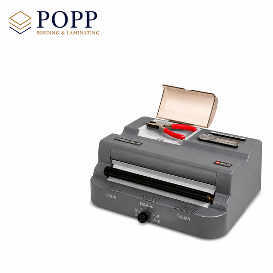 Akiles Finish@Coil-M, Desktop Electric Plastic Coil Inserter