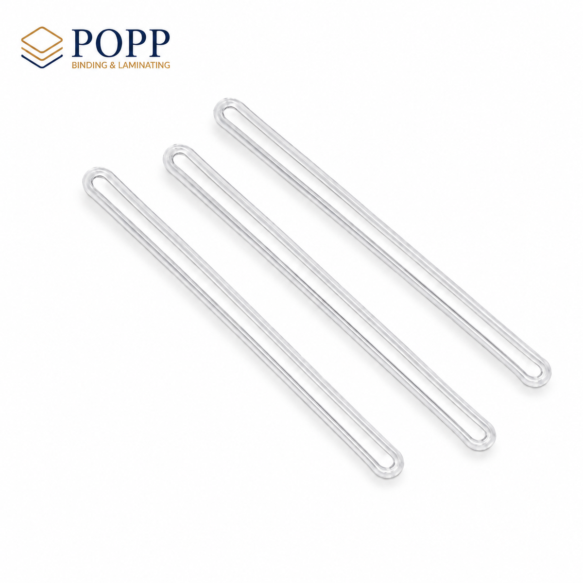 6 Inch Clear Flexible Luggage Tag Loop Straps, 100 Count