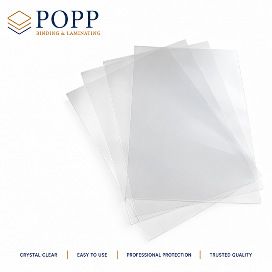 Clear Acetate Presentation Covers | Premium Gloss Sheet Fronts