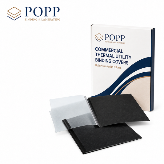 Commercial Thermal Utility Binding Covers, Bulk Presentation Folder
