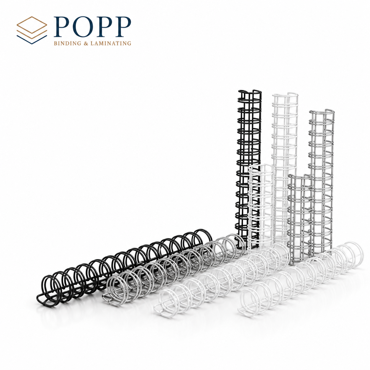 Double Loop Wire Binding Spines, 100-Count Bulk Clearance